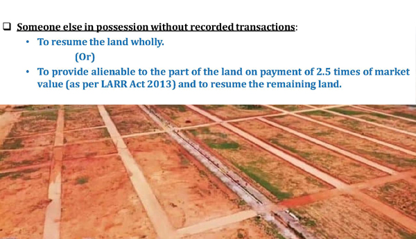 assigned lands regularigation