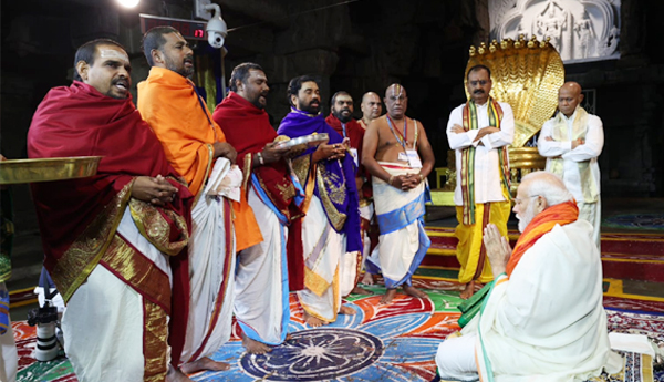 pm modi visit tirumala